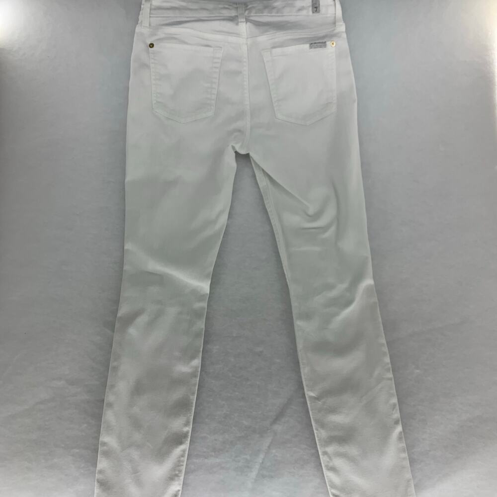 7 for All Mankind Womens Distressed White Jeans Size 29